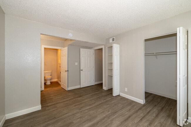 1BR, 1BA - 525SF - Bedroom View 2 - Pine Manor