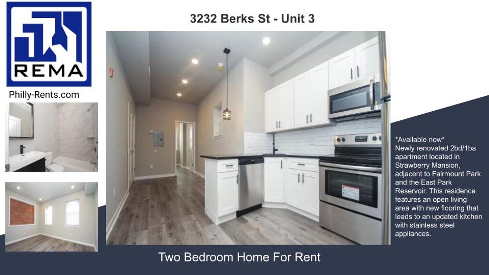 3232 Berks St - 3232 Berks St Apartamento Unidad 3