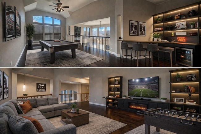 Game room on second floor