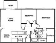 2BR/2BA