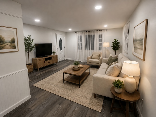 AI furnished living room