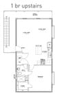 1 bed, 1 bath (upstairs)