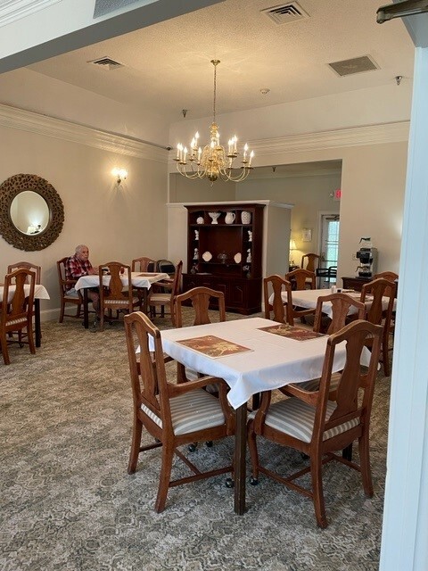 common dining area and gathering spot