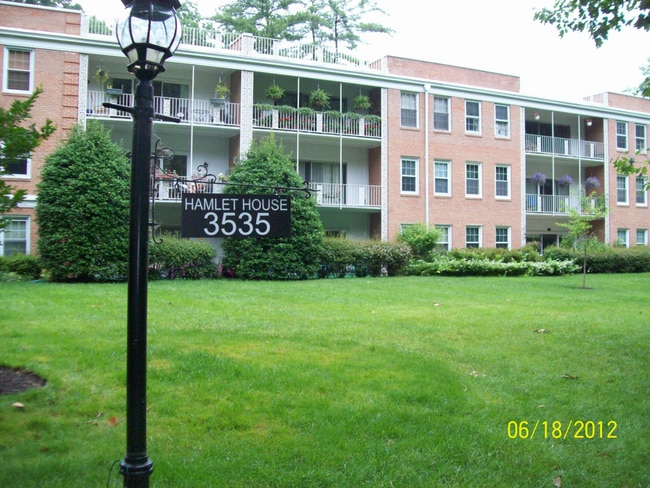 front entrance of building - 3535 Chevy Chase Lake Dr Unit Hamlet House