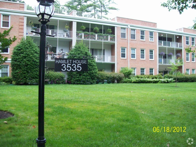 front entrance of building - 3535 Chevy Chase Lake Dr Unit Hamlet House