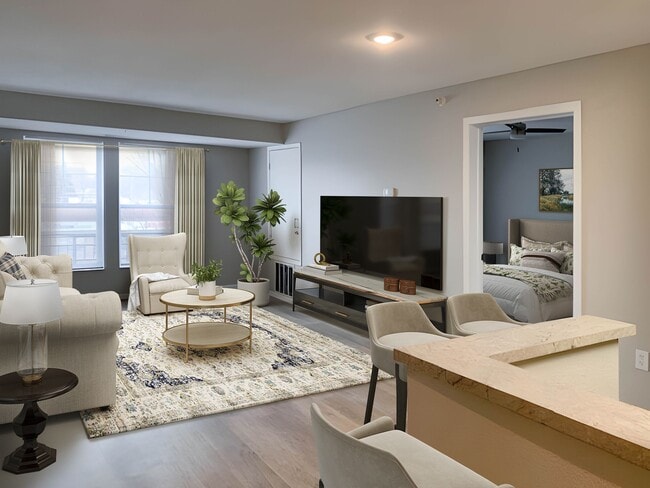 Open and Spacious living areas - Falcon Heights Town Square Senior Apartments