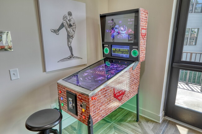 Pinball in Our Dugout Den - Yardley Flats Apartments