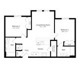 B1 - 2 bed/2 bath