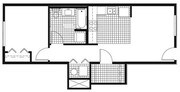 1 Bedroom / 1 Bath / 611 Sq.Ft.