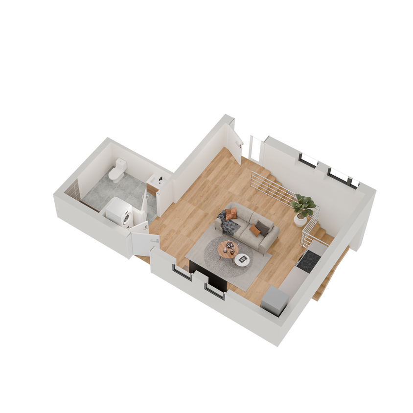 Bi-Level 1-Bedroom - Bi-Level 1-Bedroom