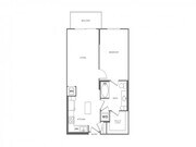One Bedroom One Bath (791 SF)