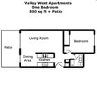 1BR/1BA