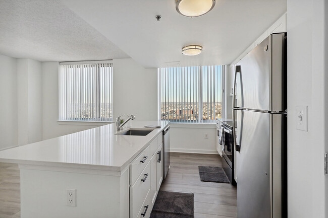 Sleek and stainless kitchen