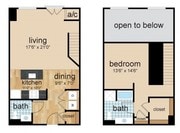 1BR/1.5BA
