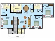 3BR/2BA