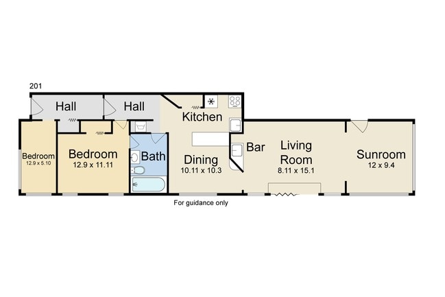Two Bedroom, One bathroom, sunroom - 323 4th St NE