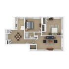 2 Bedroom Floor Plan