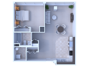 1 Bedroom / 1 Bathroom - 908