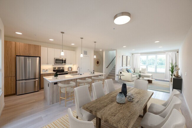 Row House open concept living spaces