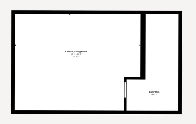 Avenida 965 - Plano de planta del estudio - Avenue 965
