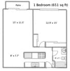 1BR/1BA