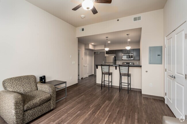 2BR,2BA - 825SF - Living Room