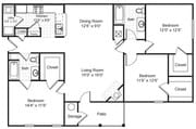 3BR/2BA