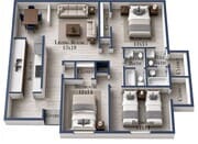 3x2E - Elmwood- 1350 sq. ft.