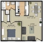 1BR/1BA