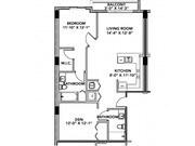 Model Z | 2 Bedroom, 2 Bath