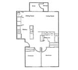 2 BA/1BR