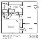 1BR/1BA
