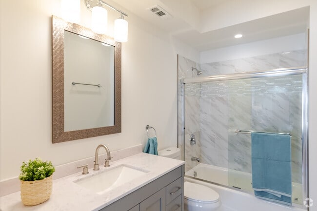 1BR, 1.5BA - Bathroom