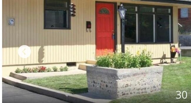 Landscape front yard - 325 Donald St