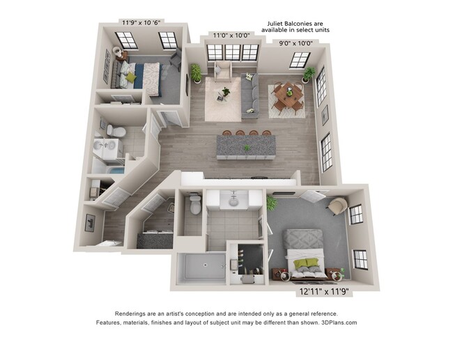 Building Photo - Unit J- Luxury Corner 2 Bedroom 2 Bathroom... Unit Suite 210 Rental