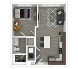 1 dormitorio 1 baño