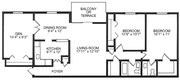 2BR/1.5BA w/ Den