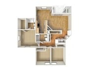 Sequoia - 3/2 - First, Second, Third Floors - 1,306 SF