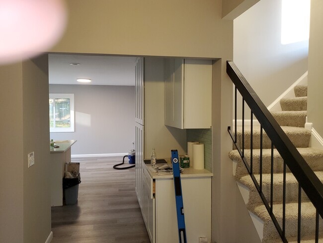 View from foyer into kitchen