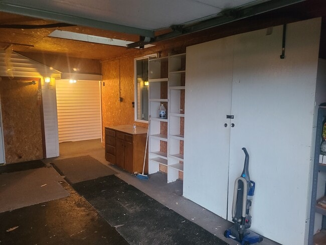 Garage built in shelving and storage. - 908 West Ave