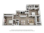 Citation Club - Two Bedroom - Two Bathroom - 2 Beds - 2 Baths - 1336 Sq. ft.