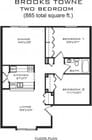2BR/1BA apartment