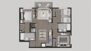 Amelia 3 bedroom C floor plan