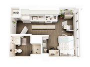 3D Floorplan - Unit S3