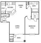 1BR/1BA