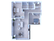 RiverView 2BD 2Bath 1155sqft