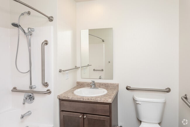 ADA Bathroom - One and Two Bedroom Units located at 105 Sturgeon Eddy Rd in Wausau