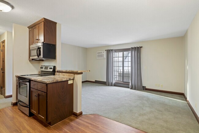 Kitchen View and Living Area