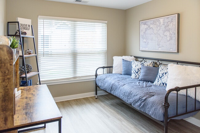 Typical second bedroom with faux wood flooring (Phase II)