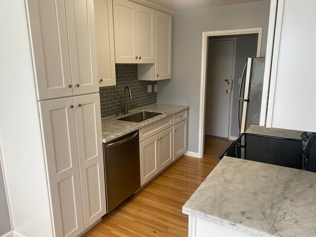 Fully remodeled kitchen. Cabinets, backsplash, counter, appliances - 666 Oakland Ave Unit 203